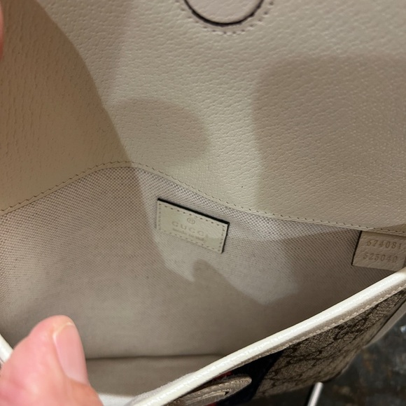 Women’s Gucci brown/white GG canvas web Ophidia belt bag 80 cm/32 adjust… - Picture 12 of 14